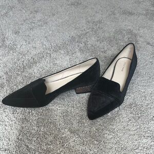 Cole Haan Black Velvet Loafers